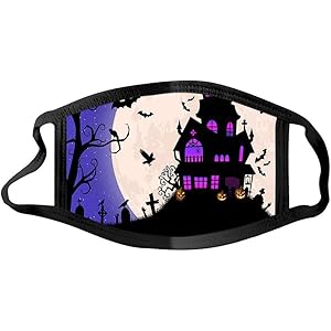 ハロウィン フェイスカバー 大人用【MASZONE】フェイスシールド 息苦しくない 洗える 繰り返し使用可 布 夏用 吸…