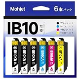 【Mohjet】 IB10CL4A + IB10KA 4色6本セット (黒3本入り) エプソン用 カードケース 互換インクカートリッジ EPSON対応 EW-M530F インク 最新ICチップ搭載 (ib10ka*3 ib10ca ib10ma ib10ya)