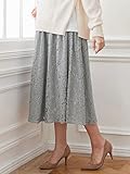 Angeliebe エンジェリーベ マタニティ レース ギャザー スカート 妊婦服 産前 産後 S ～ M グレー 22204 22204101