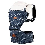 I-angel Denim Hipseat Carrier デニムヒップシート ヒープシートキャリア 赤ちゃんヒープシート 子守帯 ベビー用品 外出用品 (スターリット) [並行輸入品]