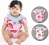 ベビー赤ちゃん　新生児連体服 カバーオール ( 70-80-90-95cm)各サイズ一枚ずつ　　レッド 【4点】