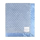 My Blankee Minky Dot Baby Blanket, 30 x 35, Periwinkle by My Blankee
