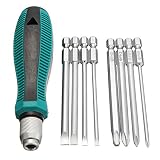 9pcs / set精密ドライバービットセットNO.8108 9 IN 1スクリュードライバーキットバッグ8インサートビット+ 1個ラバーハンドルハンドツールセット