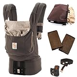 Ergobaby SG新仕様 【日本正規品保証　日本限定ベビーウエストベルト付】エルゴベビー・ベビーキャリア ダークココア スペシャルセット（よだれパッド＋収納ポーチ付き）