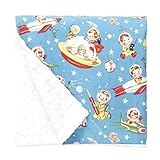 Baby Elephant Ears Ultra Soft Baby Blanket (Large (27x29), Retro Rockets) by Baby Elephant Ears