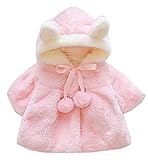 Snoneかわいい ウサギの耳 アウターウェア コート 上着 ベビー服 女の子 赤ちゃん服 幼児 子供服 女の子 長袖 防寒 暖かい キッズ服 出産祝い プレゼント