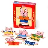 Vilac Moody Wood Puzzles, Zoe the Rabbit おもちゃ [並行輸入品]