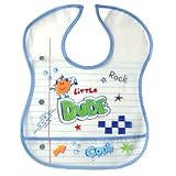 Luvable Friends Waterproof Feeder Bib with Crumb Catcher Pocket, Dude by Luvable Friends