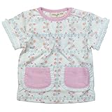【初夏盛夏対応】 NON SECTION(ノンセクション) 天竺総柄ポケット付き半袖Tシャツ 80cm/オフシロ NO.BF-84119