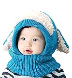 （デマ―クト）De.Markt かわいい ウサギ 風 ニット帽 ニット帽子 ベビー キッズ 赤ちゃん 子 子供 用 かわいい 防寒 首まで保護して 4か月～3歳