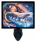 Night Light – パスのドリームキャッチャー – Native American / Horses LED Night Light