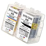 Inc.com BC-310 BC-345 共用/BC-311 BC-346 (PGBK/CL) 互換 詰め替え インク ４色セット ISO14001/ISO9001認証工場生産 国内梱包再検品 キヤノン 用 310 311 345 346