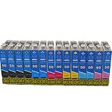 【在庫一掃】 IC50互換インク IC6CL50(BK×4/C×2/M×2/Y×2/LC×2/LM×2)【大容量】「14本セット」 残量表示付き 最新ICチップ付 対応機種：EP-301/EP-302/EP-702A/EP-703A/EP-704A/EP-705A/EP-774A/EP-801A/EP-802A/EP-803A/EP-803AW/EP-804A など