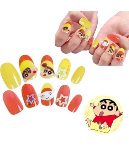 Amazon | キャラクター ムーミン ネイルチップ 貼って剥がせる 立体 24