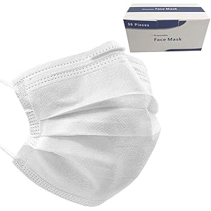 マスク 50枚入 3層構造 使い捨てマスク 不織布マスク 大人 男女兼用 ホワイト