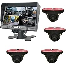 Amazon.co.jp: TKS 4分割車載モニター+小型バックカメラセット4