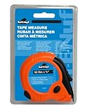 Task Tools 01157 16-Feet/5-Meter Tuf-E-Nuf Tape Measure with Rubber Jacket by Task Tools