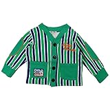 CHILD CHAMP(チャイルド チャンプ) ガーゼ薄手ミニ裏毛ストライプカーディガン 120cm /グリーン NO.C-86151613