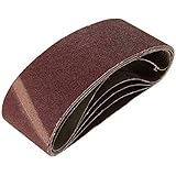 5枚入り サンドペーパー 研磨サンドベルト 研磨 ベルト サンダー 交換用 サンディング ベルト DIY 工具 道具 ツール (#60)75 x 457mm