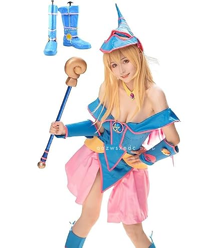 Amazon.co.jp: 豪華版 遊戯王 ブラックマジシャンガール コスプレ衣装