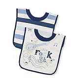 Super Cute Pop Over Blue Bibs - My Little Rock Star Design - 100% Cotton by KATIES PLAYPEN? / BABY B