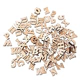 Lays 100個木製アルファベット装飾木製文字スクラップブックCardmakingクラフトDIY