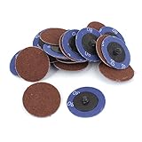 uxcell 砥石ホイール　グリットサンドペーパー研磨　サンダー50mm直径80＃　40個