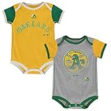 Oakland AthleticsヴィンテージBaby / Infant Goチーム2 Piece Creeper Set