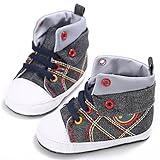 ベビーシューズ　ファーストシューズ　ファッション　男の子　キャンバス　歩行練習　柔らかい　ソフト (M, ブラック)