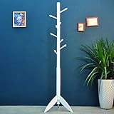 コートラック ソリッドウッドコートラックフロアハンガーモダンシンプルハイエンドハンガーヨーロピアンスタイル (色 : A)