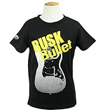 RUSK ロックギター Ｔシャツ【3221-03】 (110cm, ブラック)