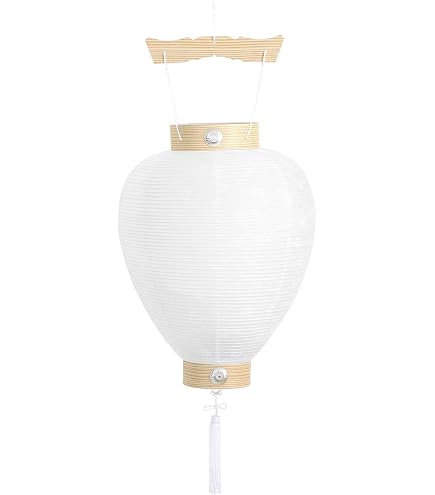 Amazon | ハセガワ仏壇 盆提灯 吊下げ提灯 相極紋天 [ 高さ46cm×火袋径