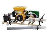 ミナトワークス バキュームポンプセット 《10m遠隔スイッチ》 (2インチ/6馬力セル付エンジン/電磁クラッチ)