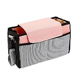 Nice Days（ナイス　ディズ） ベビーカー用バッグ お洒落 収納 多機能 小物入れ 収納 ポケット ポーチ オムツ すぐ 取り出せる (ピンク)