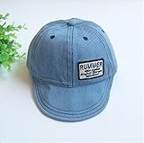 Rush.C ファッション 小物 帽子 キャップ デニム キッズ ライトブルー ブルー ダークブルー 【Rush.Cオリジナルハンカチセット】 B93 (ライトブルー)