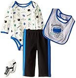 Baby Gear Baby-Boys Newborn 4 Piece Deluxe Set-Football Royal 0-3 Months [並行輸入品]