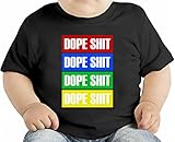 Dope Shit Swag Dope オーガニックベビーTシャツ 12 - 18 Months