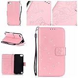 iPod Touch 第5世代 / 第6世代 ケース, UNEXTATI 手帳型ケース Apple iPod Touch 第5世代 / 第6世代 ケース カバー 高品質 PUレザー 手帳型 ウォレット