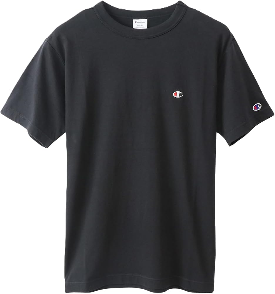 Champion(チャンピオン) Tシャツ 半袖 綿100% 定番 COTTON USA ワンポイントロゴ刺繍 ショートスリーブTシャツ ベーシックC3-P300Z/C3-X352Lメンズ