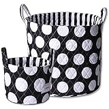 Minene Storage Set (Large/Small, Black with Large White Spots) by Minene