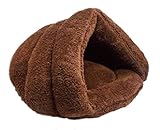 WS-HOME ペット用布団 犬 猫 ベッド ペットハウス クッション 秋 冬 洗える 保温防寒 暖かい ペットベッド ソファ 猫犬小動物用 (ブラウン)
