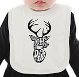 Oh deer ネクタイを有する有機ビブ Medium