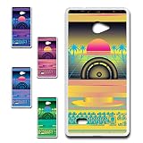 VAIO Phone Biz (VPB0511S) スマホケース ハードケース カバー 80's ヴェイパーウェイヴ [デザインD] TK-637D バイオ フォン ビズ