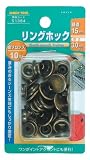 ファミリーツール(FAMILY TOOL) リングホック 頭径15mm 金ブロンズ 10組入 51384