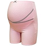 ネトゥル ベア天竺ドット柄ロングマタニティガードル M ピンク 4806