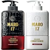 MARO17(マーロ17) コラーゲンシャンプー パーフェクトウォッシュ & コラーゲン スカルプ コンディショナー セット 350ml クリア
