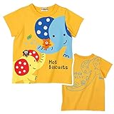 ホットビスケッツ(mikihouse) すべり台ぞうさん 半袖Ｔシャツ （80cm・黄（04））