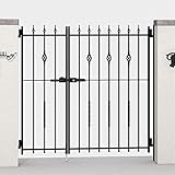 LIXIL TOEX　ラフィーネ門扉2型　柱使用　03・09-12　親子開き　【リクシル】 　アイアンブラック