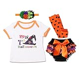IBTOM CASTLE 子供服 ベビー服 カバーオール Tシャツ チュールブルマ レッグウォーマー ヘアバンド付き ガールズ　キッズ 下着パンツ 幼児 可愛い　 半袖 夏　4点セット 上下セット フ