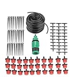 自動スプレー 散水用具 散水灌漑  自動散水タイマー ドリップ灌漑システム 散水ノズル 水やり ガーデニング 芝生 庭園植木やお花の散水に最適な水量を調整が可能 (15M)